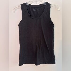 Pact Black Cotton Tank Top